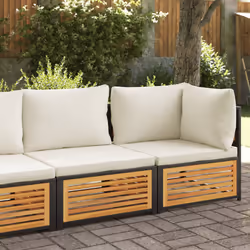 VidaXL 367649 banc de jardin Bois d'acacia, Acier