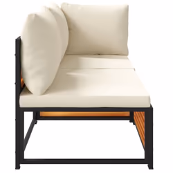 VidaXL 367649 banc de jardin Bois d'acacia, Acier - Vue supplémentaire 6