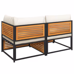 VidaXL 367649 banc de jardin Bois d'acacia, Acier - Vue supplémentaire 7