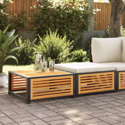VidaXL 367650 banc de jardin Bois d'acacia, Acier