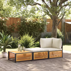 VidaXL 367650 banc de jardin Bois d'acacia, Acier