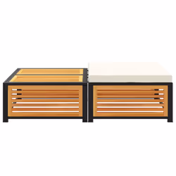 VidaXL 367650 banc de jardin Bois d'acacia, Acier - Vue supplémentaire 4