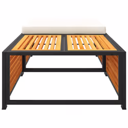 VidaXL 367650 banc de jardin Bois d'acacia, Acier - Vue supplémentaire 5