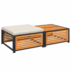 VidaXL 367650 banc de jardin Bois d'acacia, Acier - Vue supplémentaire 6