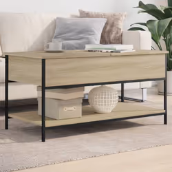 Ajoutez une touche d'élégance à votre salon avec cette élégante table basse. Matériau durable : le bois d'ingénierie est d'un ...
