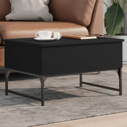 Vidaxl - Table basse noir 70x50x40 cm bois d'ingénierie et métal