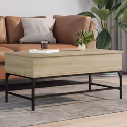 Ajoutez une touche d'élégance à votre salon avec cette élégante table basse. Matériau durable : le bois d'ingénierie est d'un ...