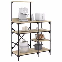 vidaXL Support de boulanger chêne sonoma 90x40x132 cm