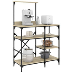 vidaXL Support de boulanger chêne sonoma 90x40x132 cm
