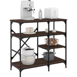 Vidaxl - Support de boulanger chêne marron bois d'ingénierie et métal