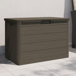 Vidaxl - Boîte à coussins d'extérieur brun 77,5x44,5x53 cm polypropylène