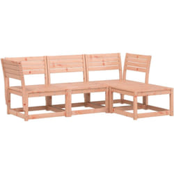 vidaXL Salon de jardin 4 pcs bois massif douglas