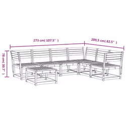 VidaXL 3216927 ensemble de meubles de jardin - Vue supplémentaire 8