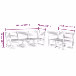 VidaXL 3217002 ensemble de meubles de jardin - Vue supplémentaire 8