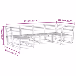 VidaXL 3217030 ensemble de meubles de jardin - Vue supplémentaire 7