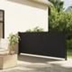 vidaXL Auvent latéral rétractable noir 117x300 cm