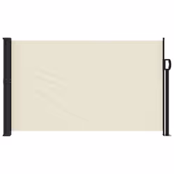 vidaXL Auvent latéral rétractable crème 117x300 cm