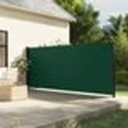vidaXL Auvent latéral rétractable vert foncé 160x300 cm