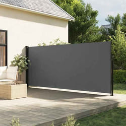 vidaXL Auvent latéral rétractable anthracite 180x300 cm
