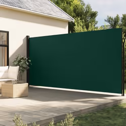 vidaXL Auvent latéral rétractable vert foncé 220x300 cm