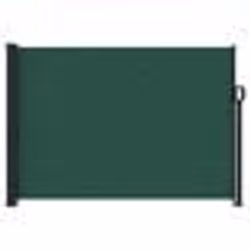 vidaXL Auvent latéral rétractable vert foncé 140x500 cm