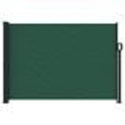vidaXL Auvent latéral rétractable vert foncé 140x500 cm
