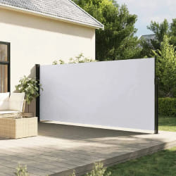 vidaXL Auvent latéral rétractable blanc 160x500 cm