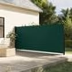 vidaXL Auvent latéral rétractable vert foncé 160x500 cm