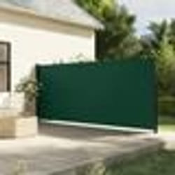 vidaXL Auvent latéral rétractable vert foncé 160x500 cm