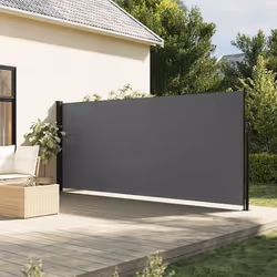 vidaXL Auvent latéral rétractable anthracite 160x500 cm