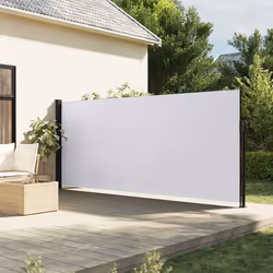 vidaXL Auvent latéral rétractable blanc 180x500 cm