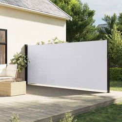 vidaXL Auvent latéral rétractable blanc 180x500 cm