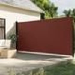 vidaXL Auvent latéral rétractable marron 220x500 cm