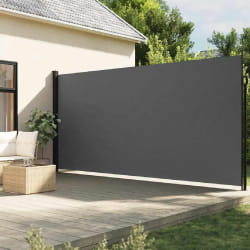 vidaXL Auvent latéral rétractable - Anthracite 220x500 cm