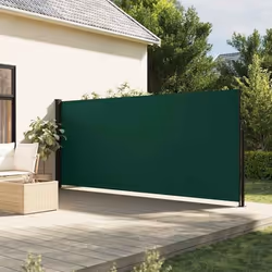 vidaXL Auvent latéral rétractable vert foncé 160x600 cm