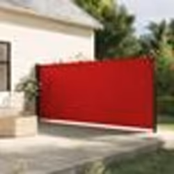 vidaXL Auvent latéral rétractable rouge 180x600 cm