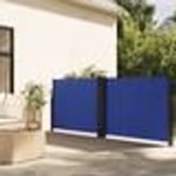 vidaXL Auvent latéral rétractable bleu 120x600 cm