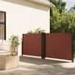 vidaXL Auvent latéral rétractable marron 120x600 cm