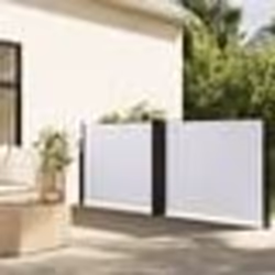 vidaXL Auvent latéral rétractable blanc 120x600 cm