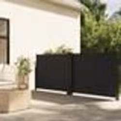 vidaXL Auvent latéral rétractable noir 140x600 cm
