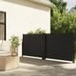 vidaXL Auvent latéral rétractable noir 140x600 cm