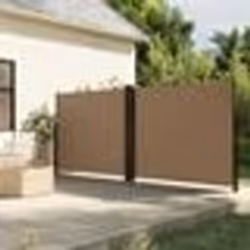 vidaXL Auvent latéral rétractable taupe 160x600 cm