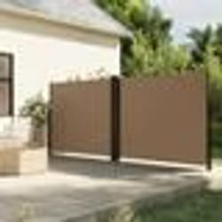 vidaXL Auvent latéral rétractable taupe 160x600 cm