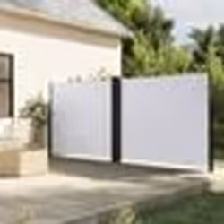 vidaXL Auvent latéral rétractable blanc 180x600 cm