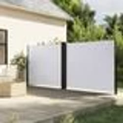 vidaXL Auvent latéral rétractable blanc 180x600 cm