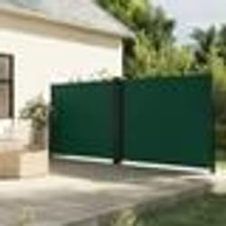 vidaXL Auvent latéral rétractable vert foncé 180x600 cm