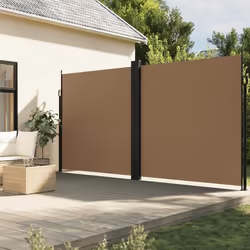 vidaXL Auvent latéral rétractable taupe 200x600 cm