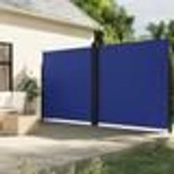 vidaXL Auvent latéral rétractable bleu 220x600 cm