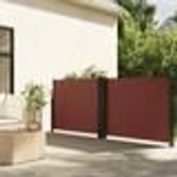 vidaXL Auvent latéral rétractable marron 100x1000 cm