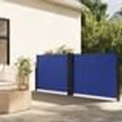 vidaXL Auvent latéral rétractable bleu 120x1000 cm